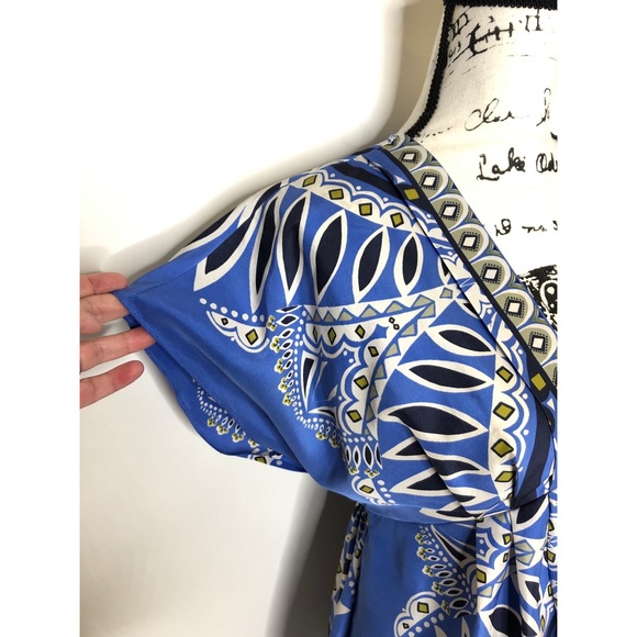 Banana Republic 100% Periwinkle Silk Dress - Small - Picture 4 of 9